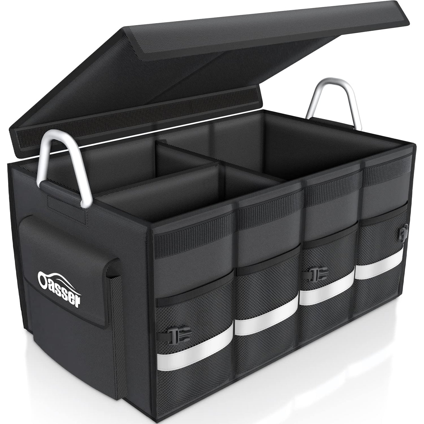 Oasser Trunk Organizer Waterproof Durable Collapsible Multi Compartment Storage