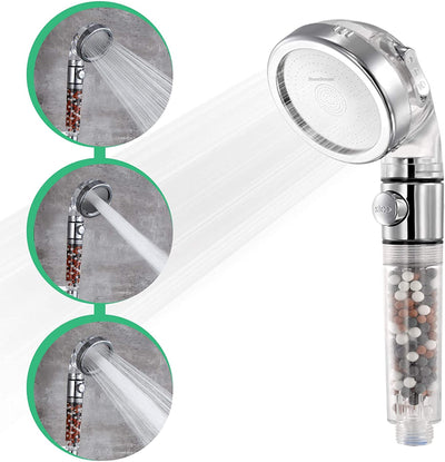 High Pressure Water Softener Shower Head Eco Power Saving