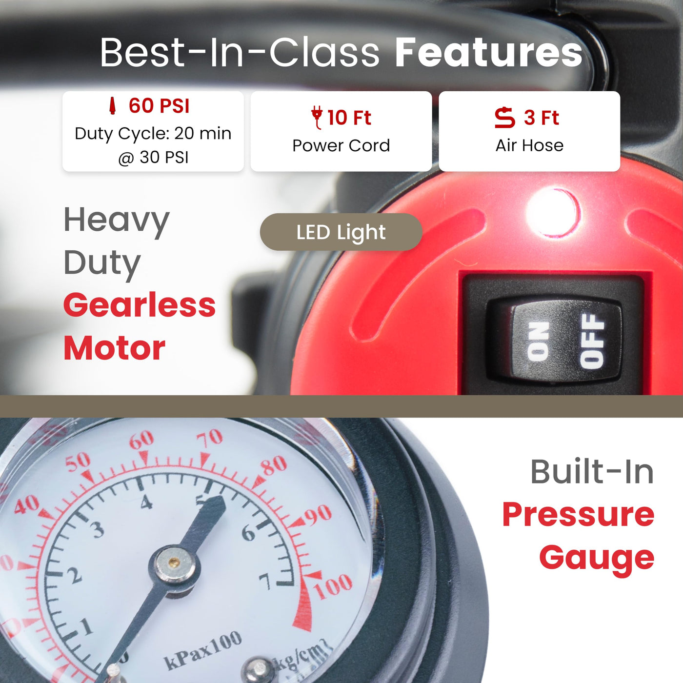 VIAIR 85P Portable Tire Inflator Air Compressor For Car Truck SUV