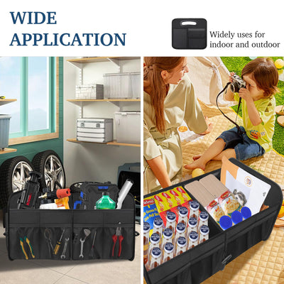 Femuar Car Trunk Organizer Large Capacity Waterproof Collapsible Storage