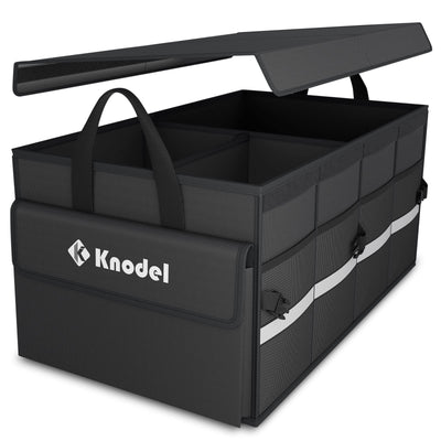 K KNODEL Car Trunk Organizer With Lid Collapsible Storage For SUV Truck Sedan