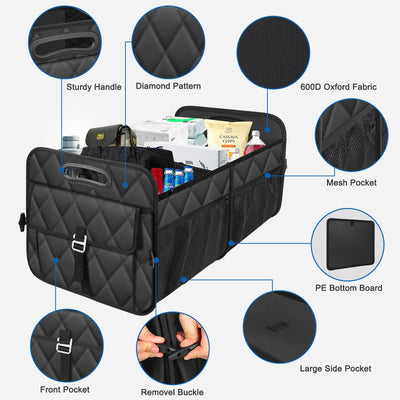 Olosar Collapsible Car Trunk Organizer Portable Storage Solution