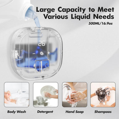 Automatic Liquid Soap Dispenser Wall Mount Touchless 16.9 Oz Capacity