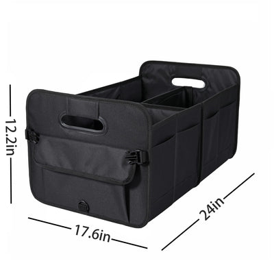 AOKJOY Car Trunk Organizer Collapsible Multi Compartment With Adjustable Straps