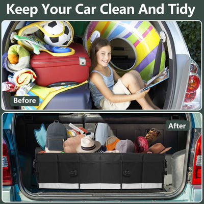 AOPHY Car Trunk Organizer Large Capacity Non Slip Bottom Strips