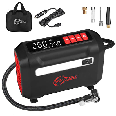 R8 Portable Tire Inflator Air Compressor With Dual Digital Screen