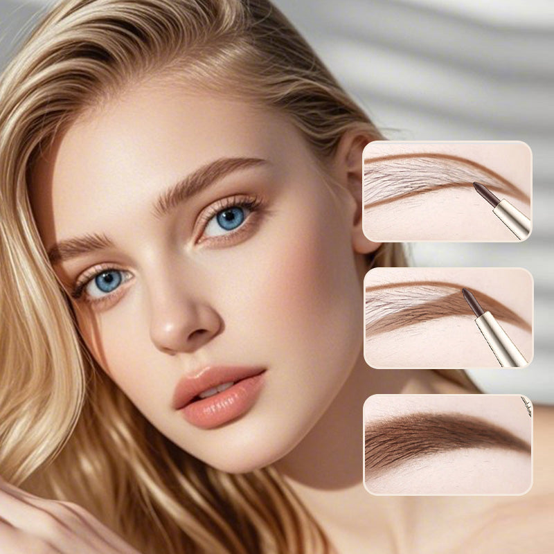 Eyebrow And Eyeliner Cream With Stamp For Precise Makeup