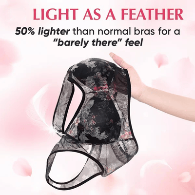 Lace Cooling Comfort Bra Soft Breathable Wireless Design