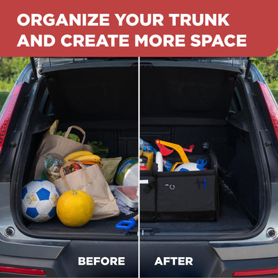 TRUNKCRATEPRO Car Trunk Organizer Adjustable Multi Compartment Storage