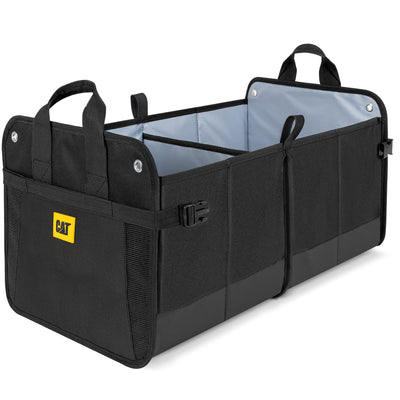 CAT FlexTrunk Car Trunk Organizer Collapsible Dual Compartment Storage