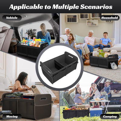 Sposuit Car Trunk Organizer 70L Collapsible Storage With 11 Pockets