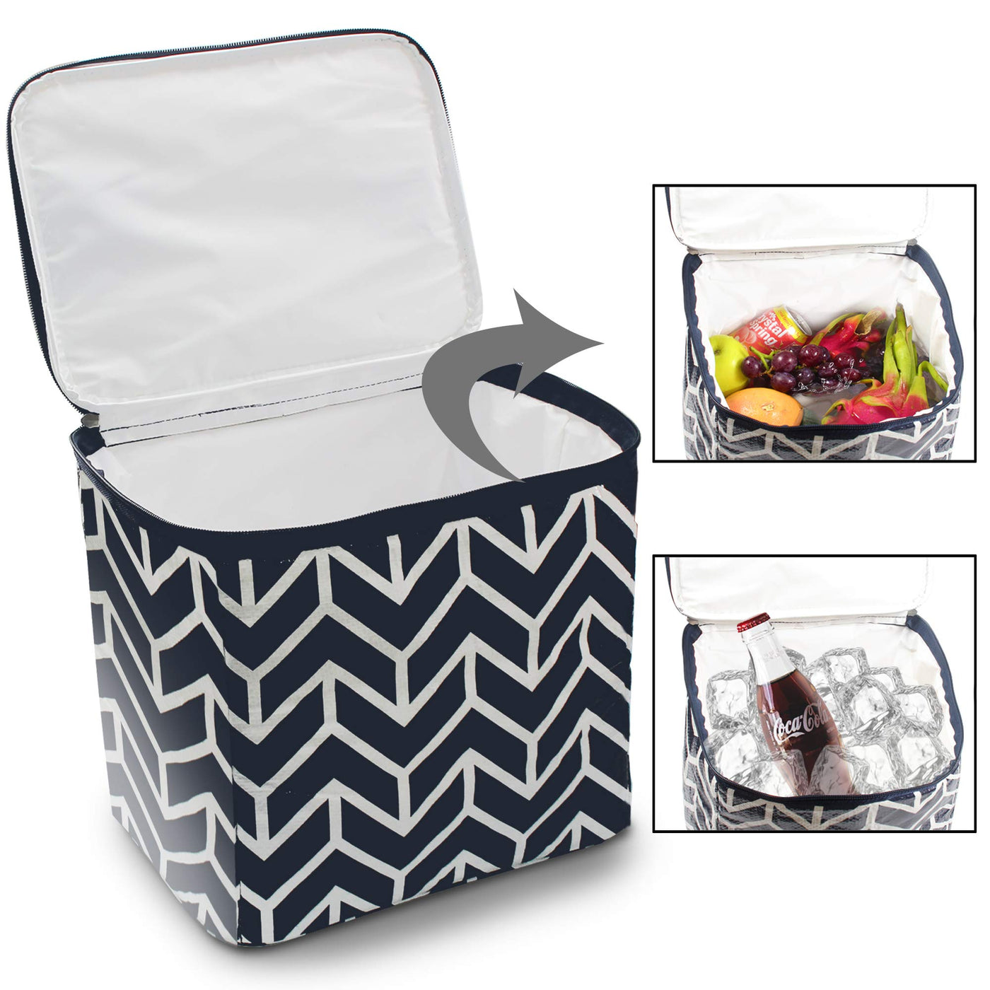 Trunk Organizer Foldable Portable Car Storage Bag Cooler Totes