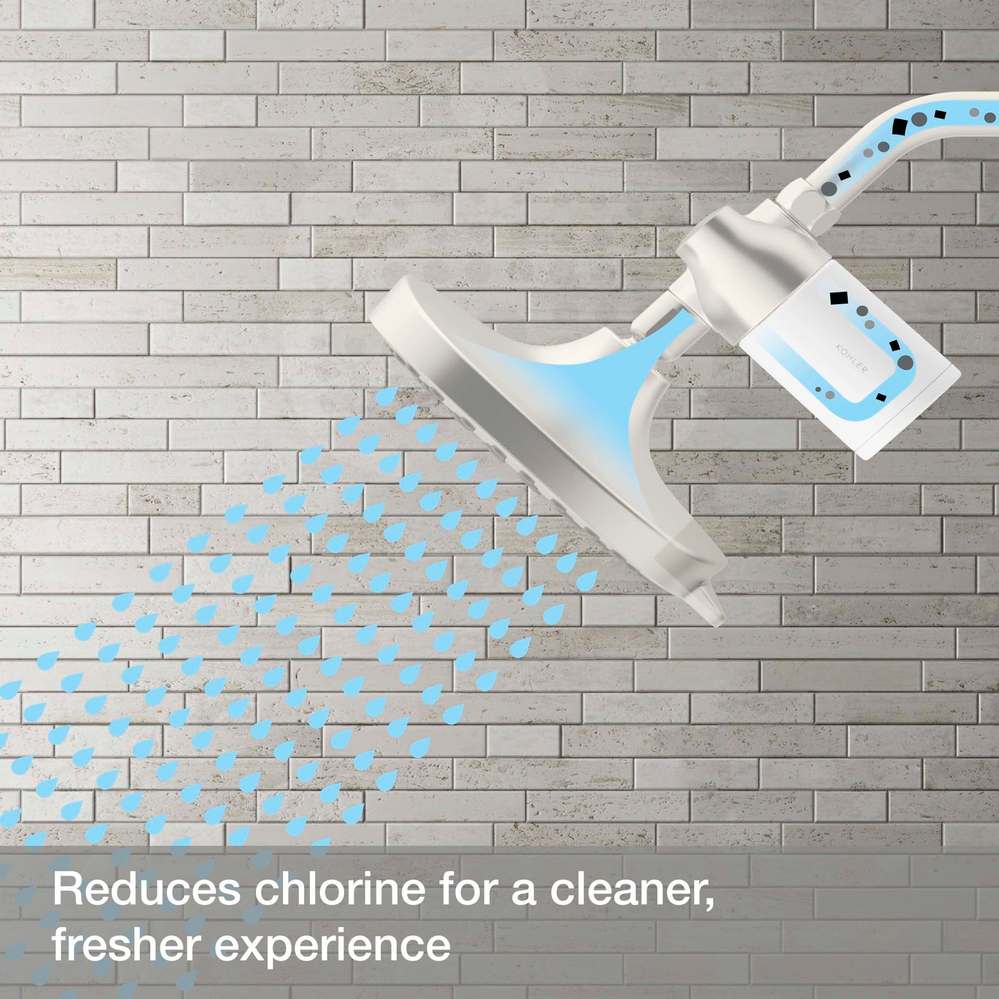 Shower Head Filtration System Attachment For Most Existing Showers