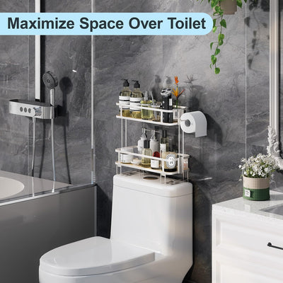 Over The Toilet Storage Shelf Bathroom Organizer Large Capacity
