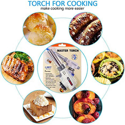 Butane Torch Kitchen Blow Lighter For Cooking And Crafting