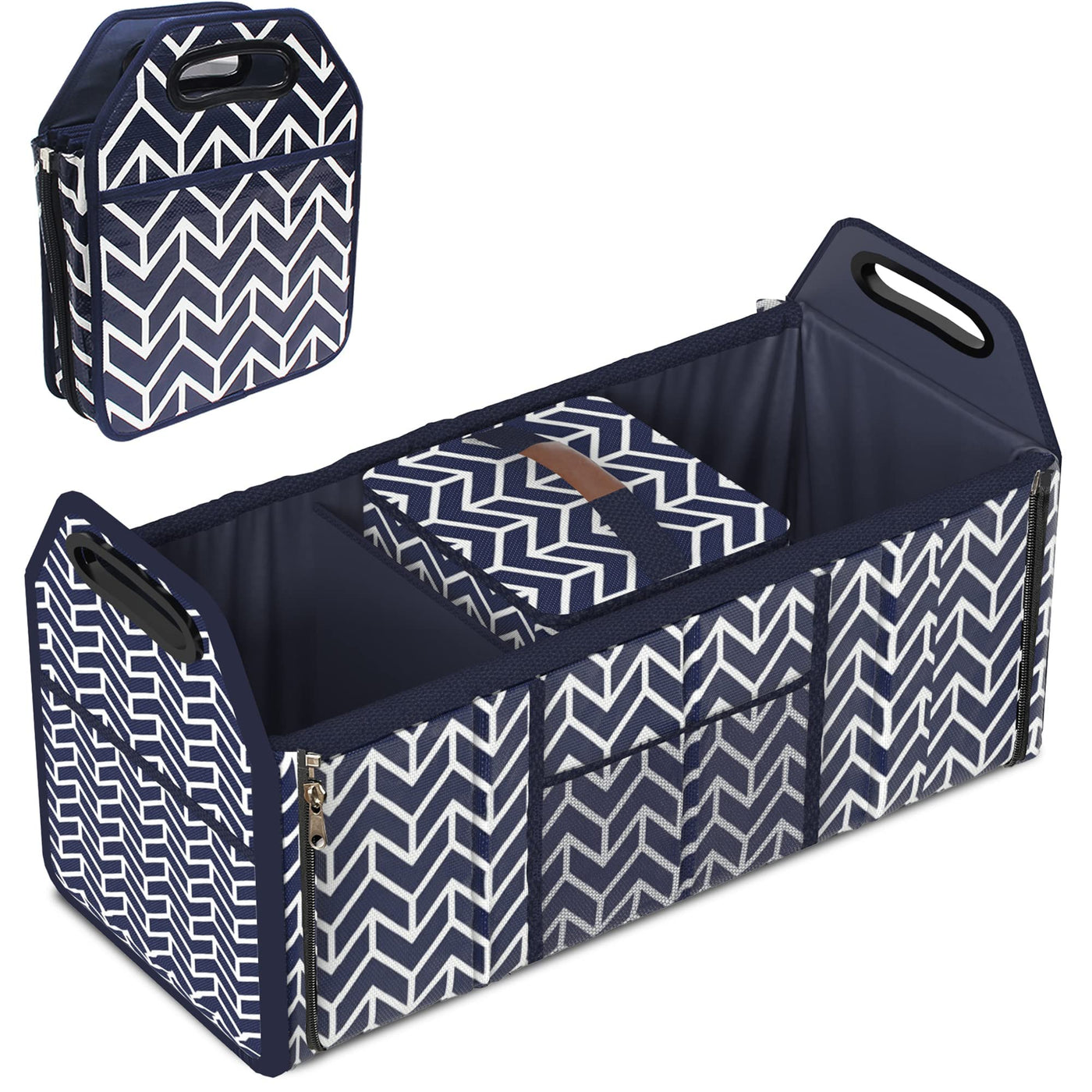 Trunk Organizer Foldable Portable Car Storage Bag Cooler Totes