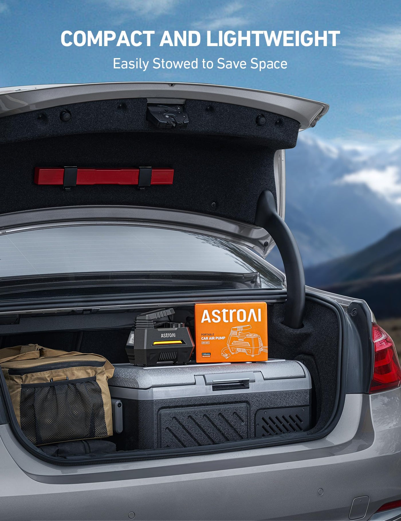 AstroAI Portable Tire Inflator Air Compressor 12V DC For Cars