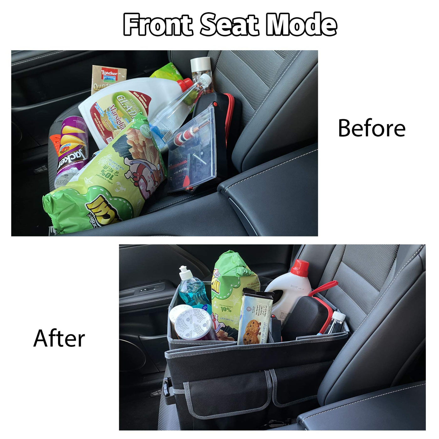 UYYE Auto Trunk Organizer Collapsible Durable Cargo Storage Compartments