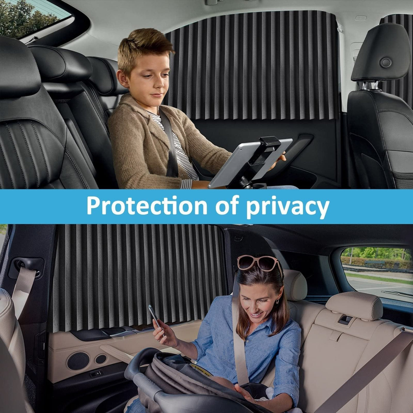 Universal Fit Magnetic Car Window Sunshade Side Privacy Shield