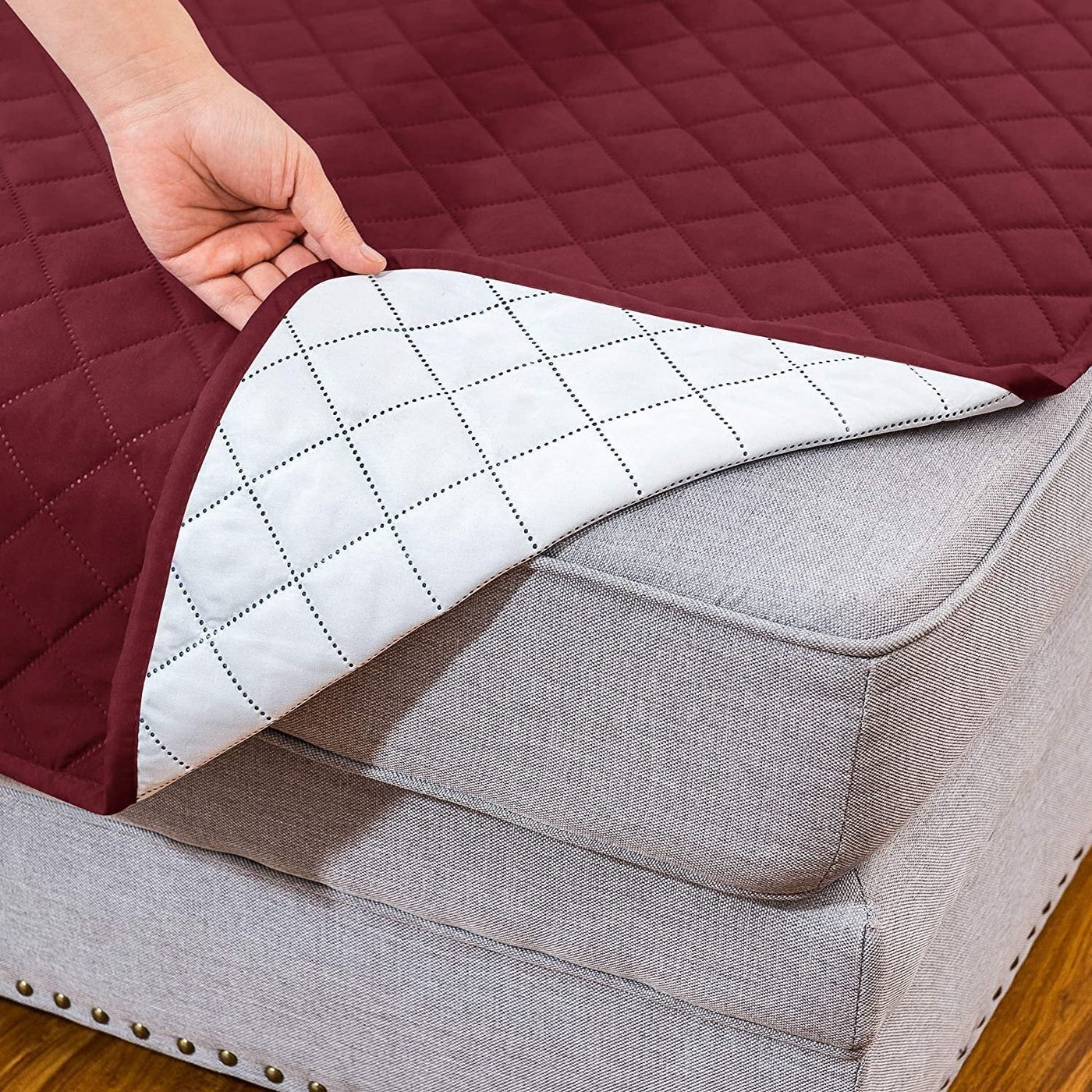 Non Slip Recliner Chair Cover Stretch Fit Protector Slip Resistant