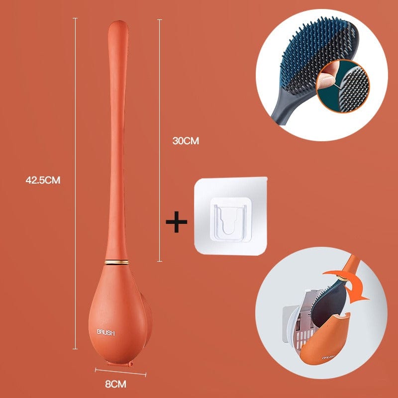 Modern Flexible Silicone Toilet Brush For Easy Cleaning