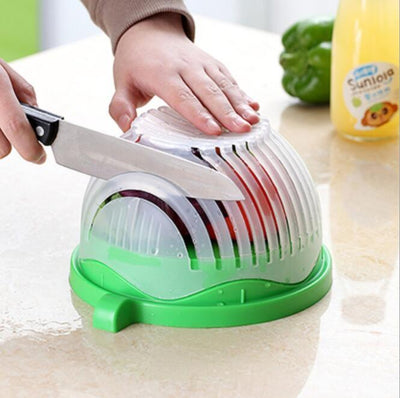 Creative Salad Cutter Bowl For Easy Fruit And Vegetable Preparation