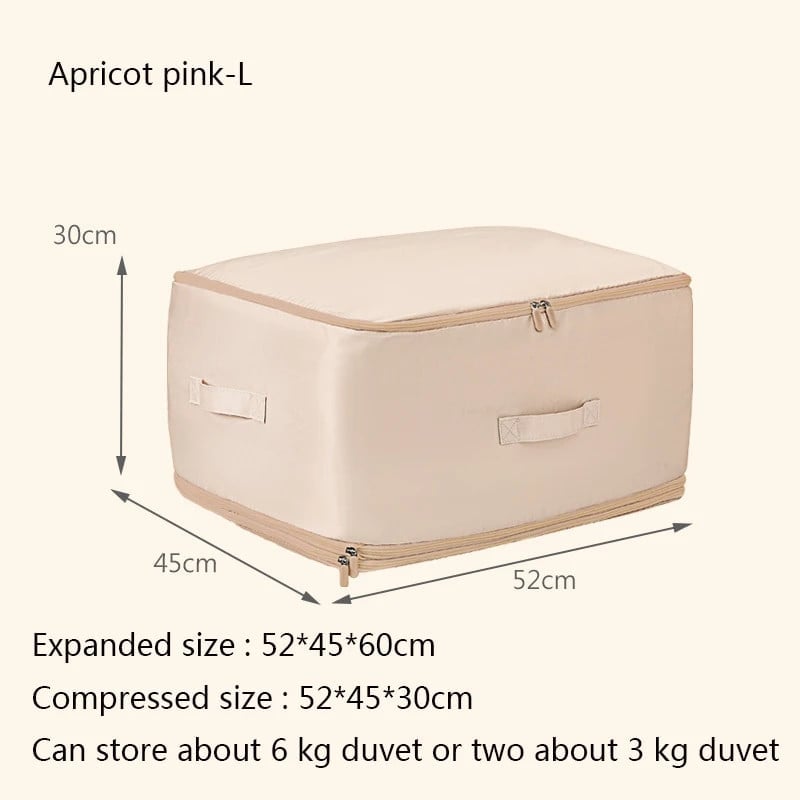 Large Capacity Compressive Duvet Storage Bag For Bedding Organization