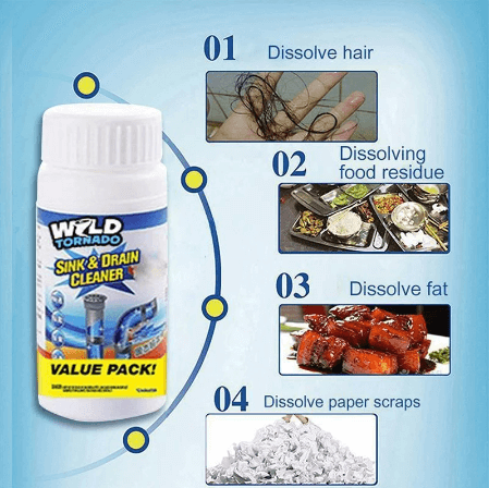 Powerful Sink And Drain Cleaner For Fast Clog Removal