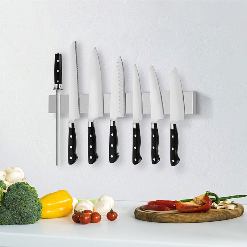 Wallmounted Kitchen Knife Storage Rack Organizer For Easy Access
