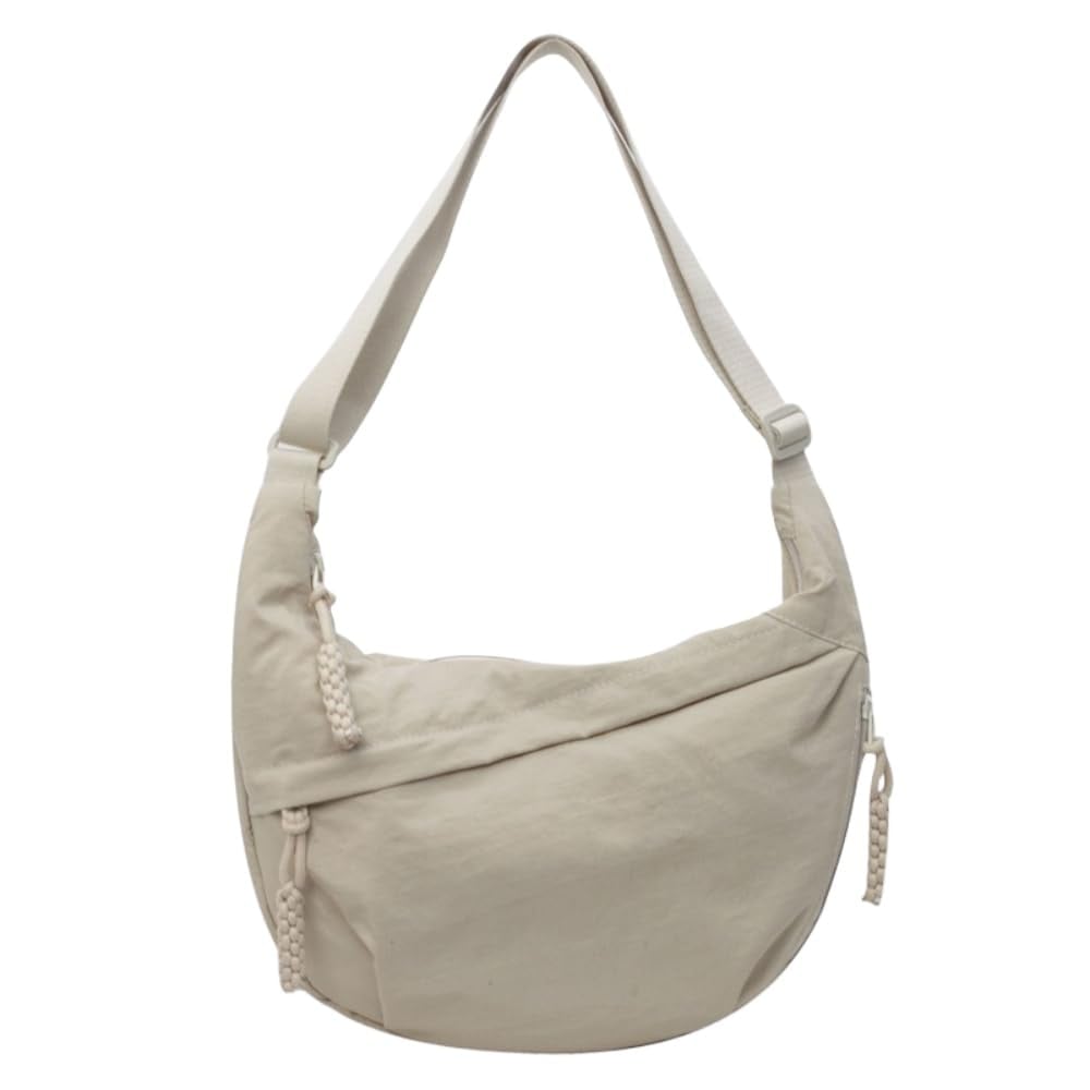 Women's Nylon Crossbody Bag Plain Color Fashion Hobo Style Tote