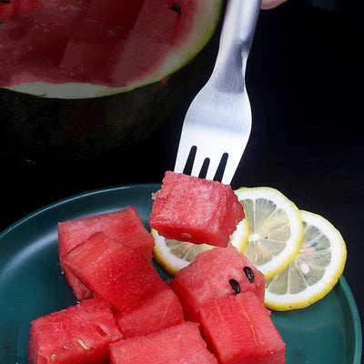2 In 1 Watermelon Slicer Cutter Stainless Steel Fruit Fork Divider
