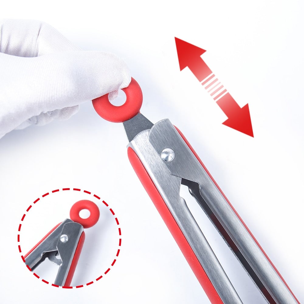2-in-1 Spatula And Tongs Kitchen Utensil Tool Combo