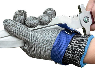 Food Grade Stainless Steel Cut Resistant Glove Mesh Metal Safety