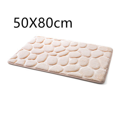 3D Cobblestone Carpet Floor Mat For Bedroom And Living Room