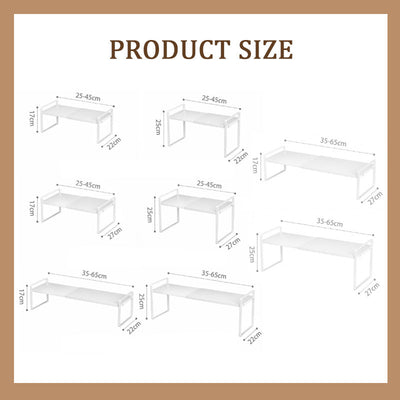 Retractable Cabinet Rack With Layered Storage For Organizing