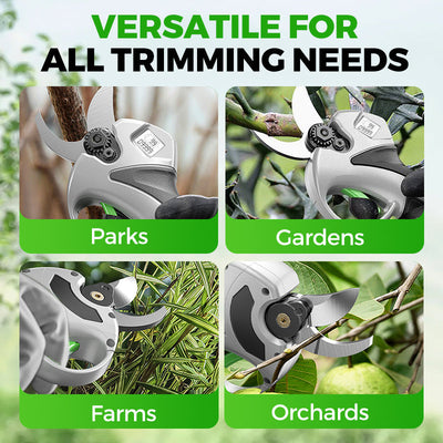Powerful Cordless Electric Pruning Shears With Battery And Charger