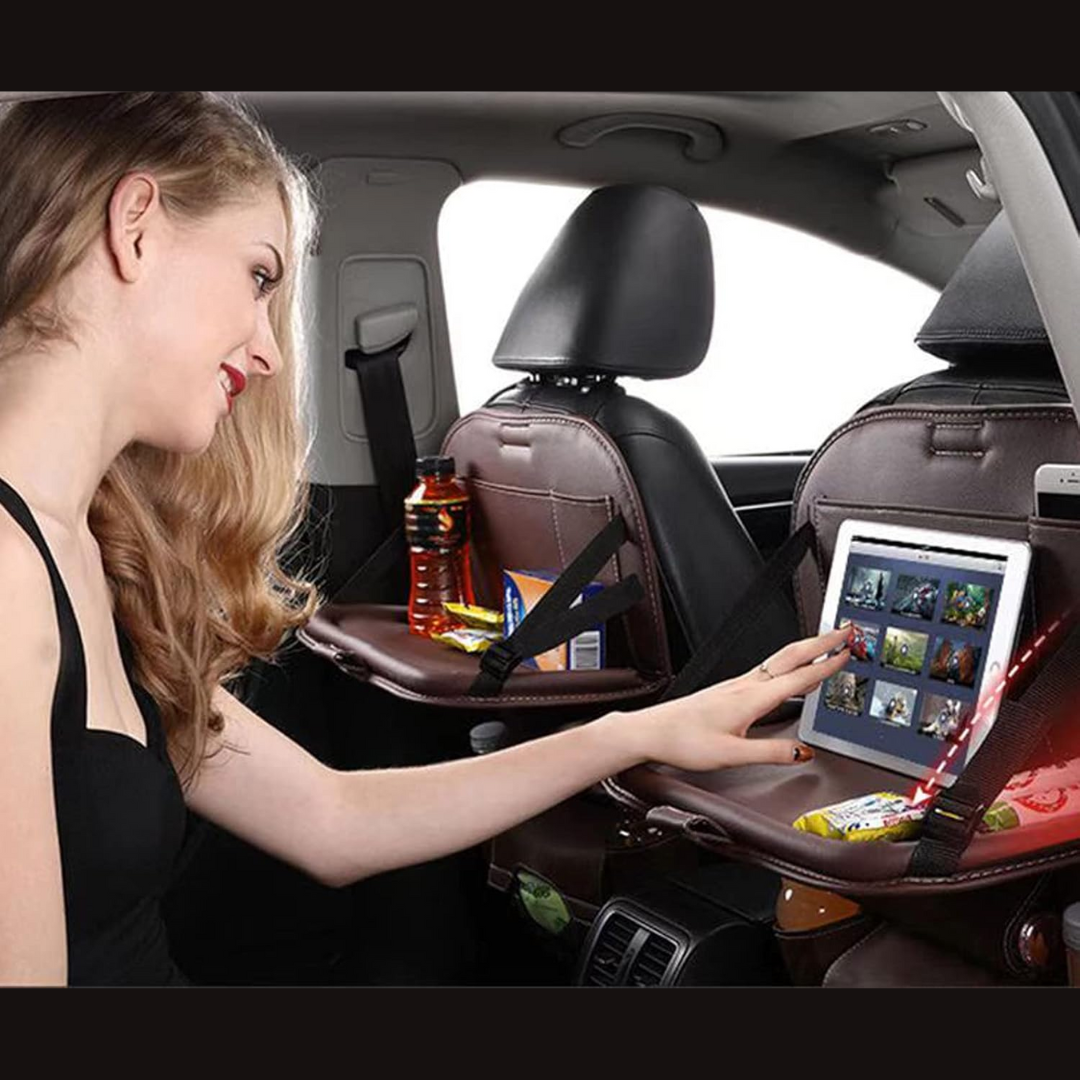 Car Backseat Organizer With Multiple Pockets For Travel Storage