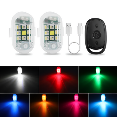 LED Car Strobe Light Waterproof Emergency Flashing Signal Lamp