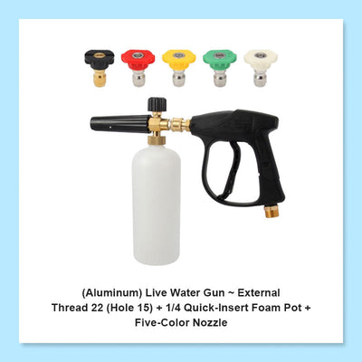 Pressure Washer Foam Gun Adapter With PA Foam Pot Attachment