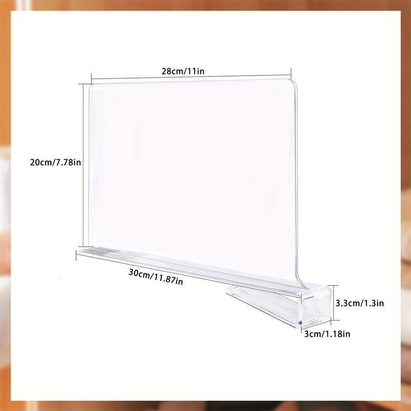 Transparent Wardrobe Panel Durable Clear Closet Door Insert