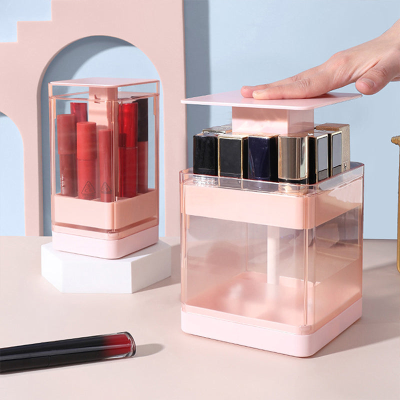 Pressing Design Transparent Cosmetic Display Case For Storage And Organization