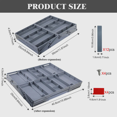 Folding Drawer Storage Box Organizer Space Saving Practical Design