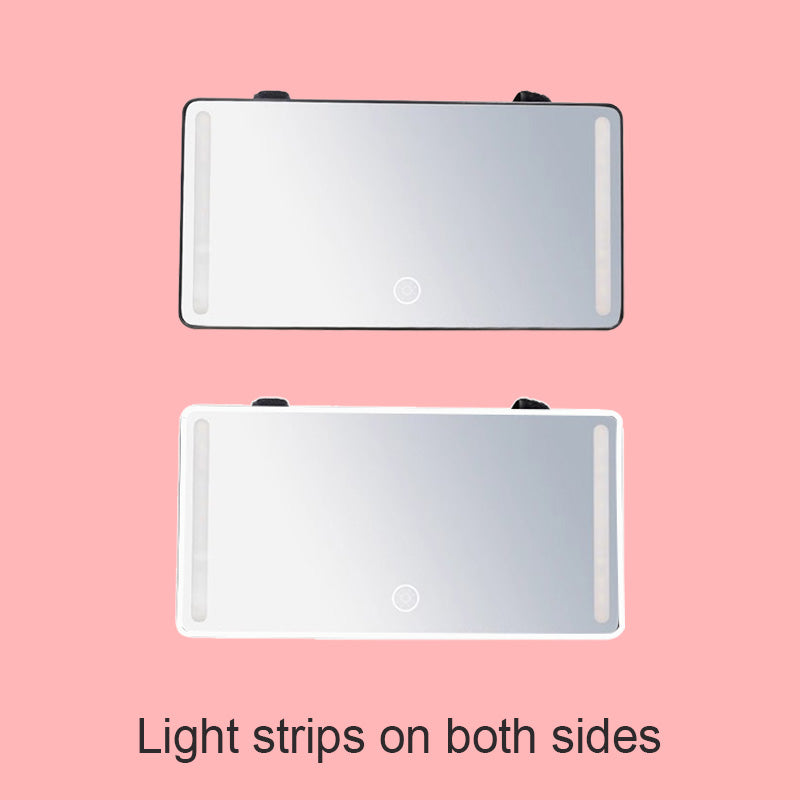 Car Sun Visor Illuminated Makeup Mirror With Long Lasting Battery