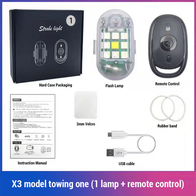Wireless Remote Control Warning Light For Flash Alerts