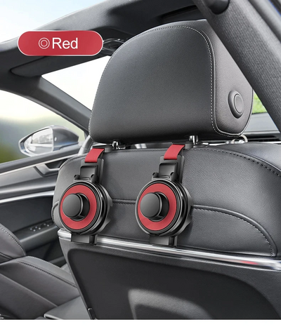 Car Seat Headrest Hook With Cup Holder Multi-Functional Organizer