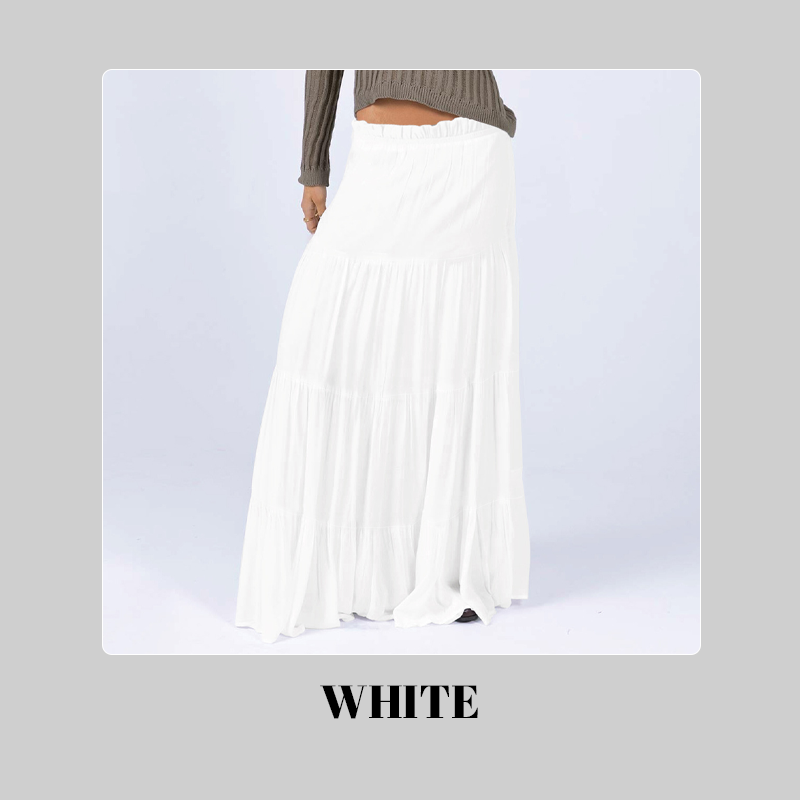 Casual Midi Skirt Women Elegant Comfortable Long Length Design