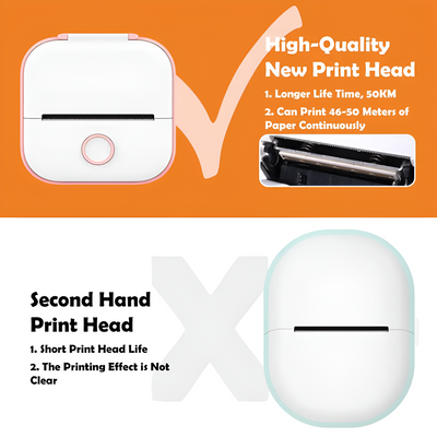 Portable Wireless Printer Compact Lightweight Mobile Printing Device