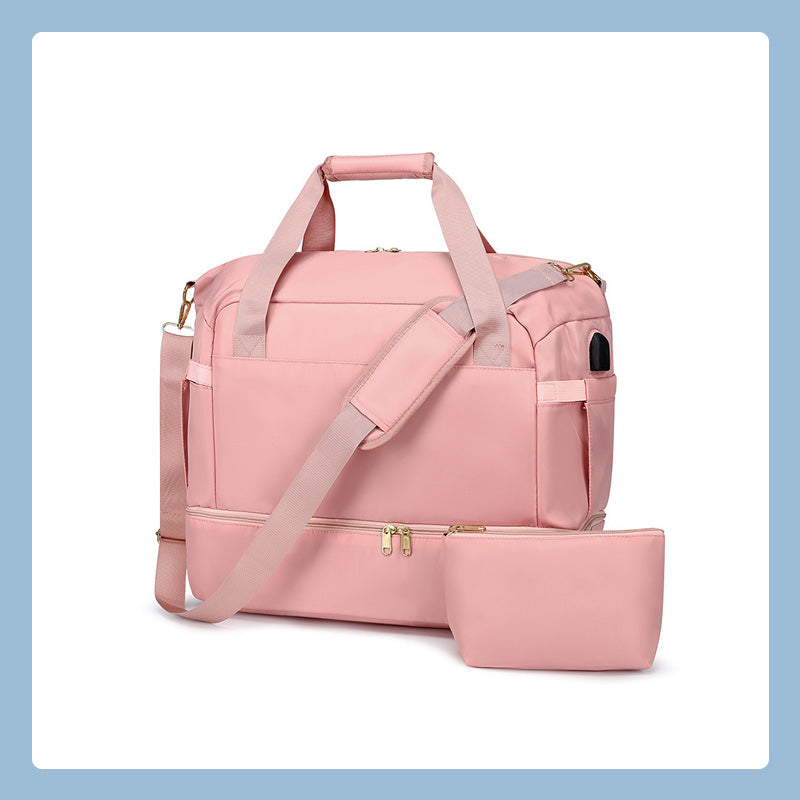 Large Capacity Travel Bag Durable Lightweight Spacious Luggage Tote