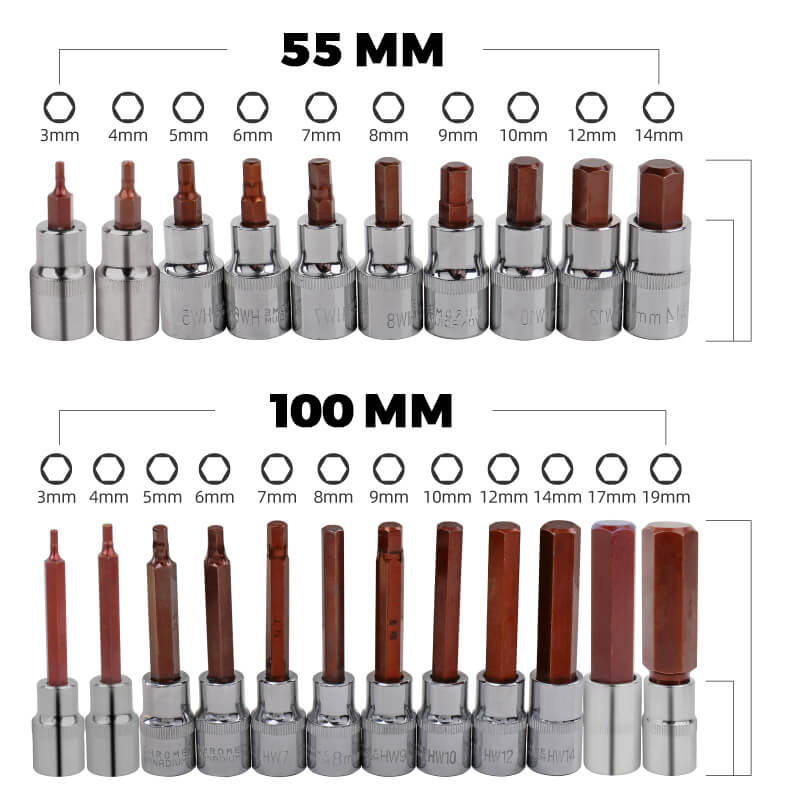 Hexagon Twelve Point Screwdriver Socket Head Tool