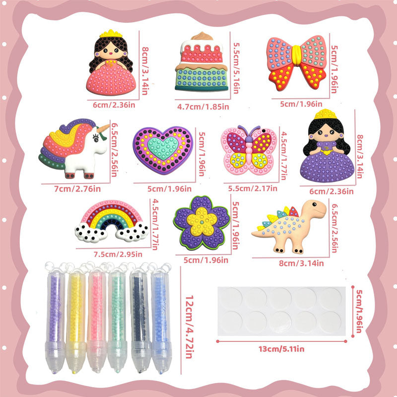 DIY Handmade Bead Diamond Painting Craft Kit For Creative Art Projects